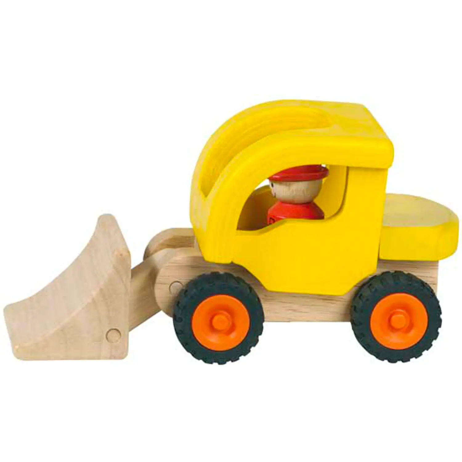 Ruspa in Legno per Bambini – Giocattolo in Legno con Ruote in Gomma e Personaggio - Primi giochi