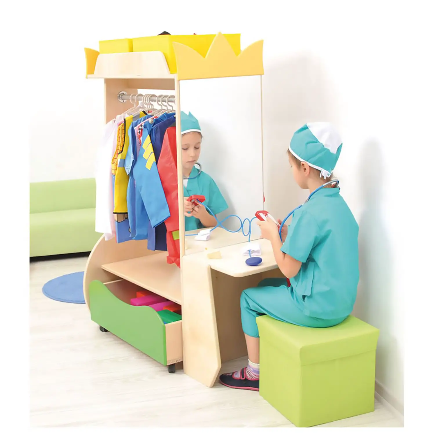 Mobile dei Travestimenti Serie Flexi, per la Scuola dell' Infanzia - Mobili multifunzione