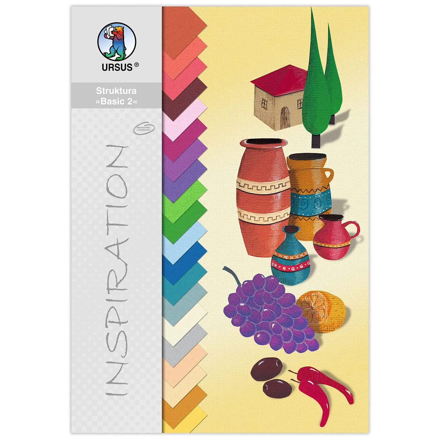 Cartoncino Rilievo Trama Lino - 20 Colori cm 23x33 - Carta e cartoncino