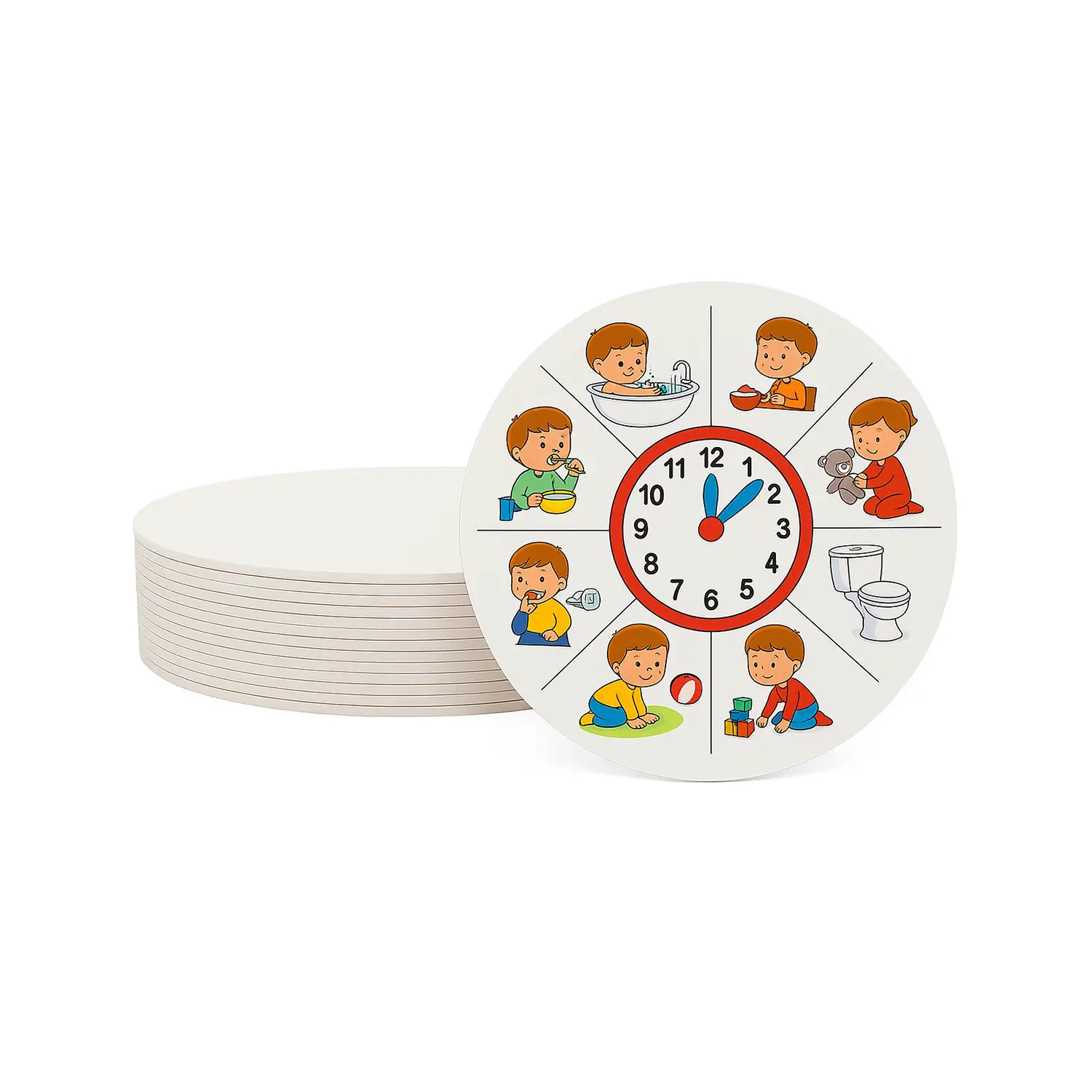 Dischi Maxi in Cartone Bianco – Ø 20 cm – Confezione 10 Pezzi - Carta e cartoncino