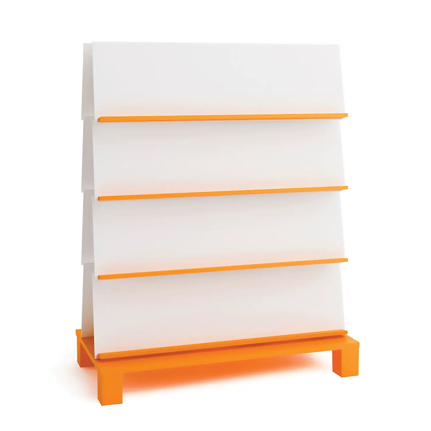 Libreria Bifacciale Scuola Dell'Infanzia Serie Nova Arancio - Arredo Nido e Infanzia