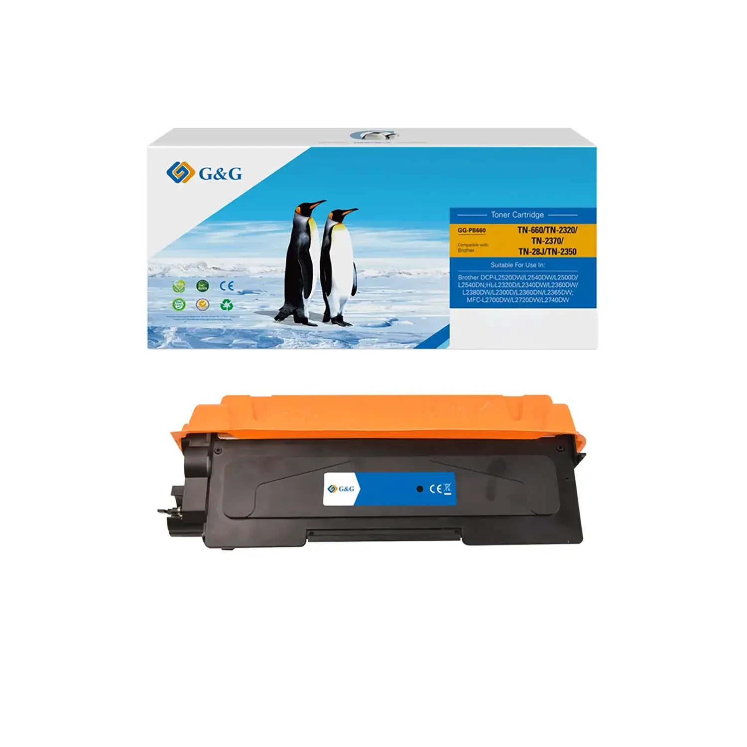Toner Compatibile GG Nero per Brother DCP-L2520DW, DCP-L2540DW, DCP-L2500D e DCP-L2540DN - consumabili
