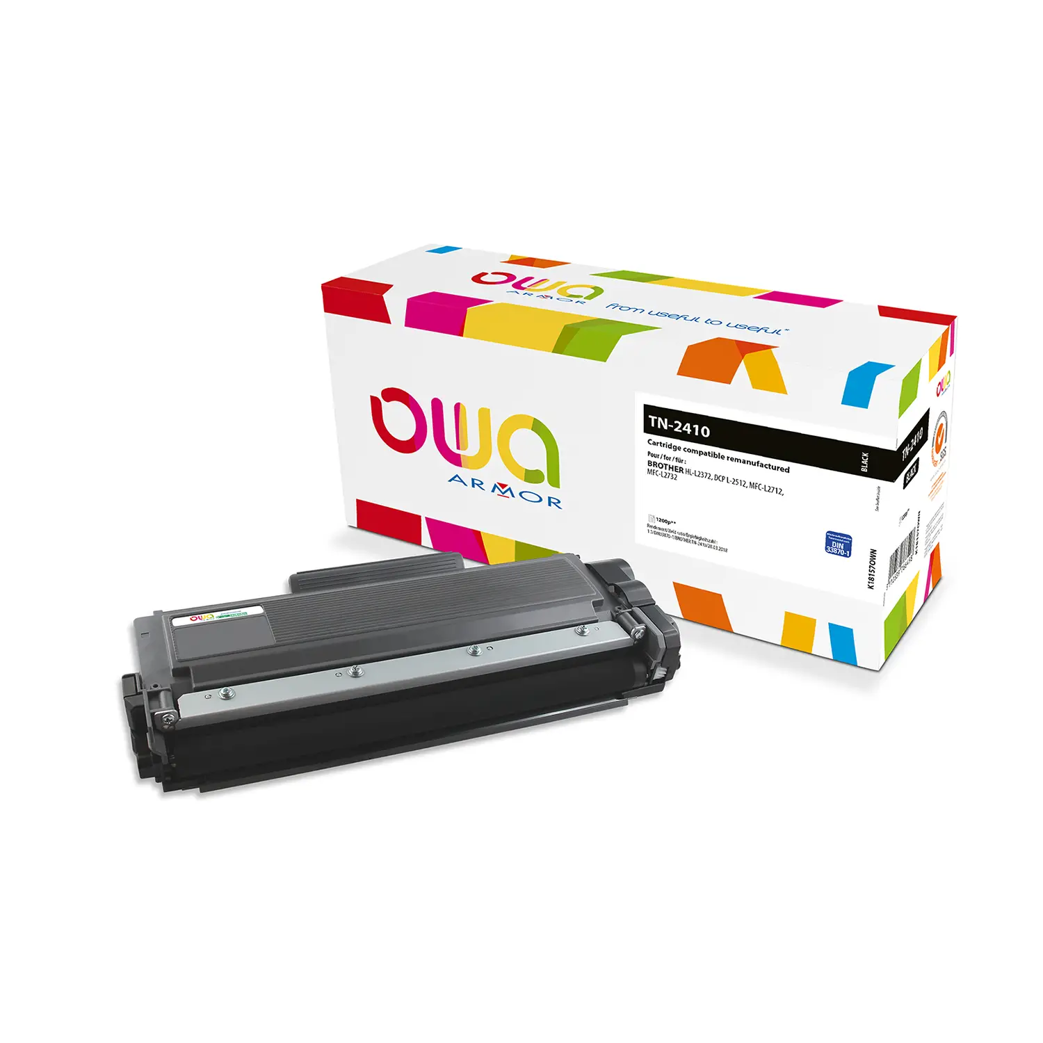 Toner Compatibile BROTHE – 1200 Pagine per HL-L2372, DCP-L2512, MFC-L2712 e MFC-L2732 - consumabili
