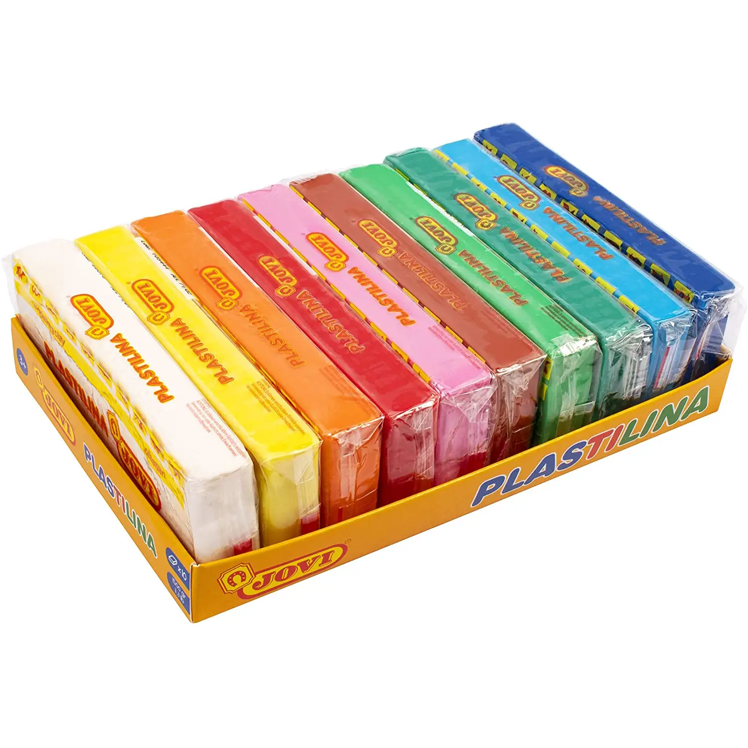 Plastilina Jovi Scuola – 10 panetti da 150 gr, 10 Colori - Paste per modellare