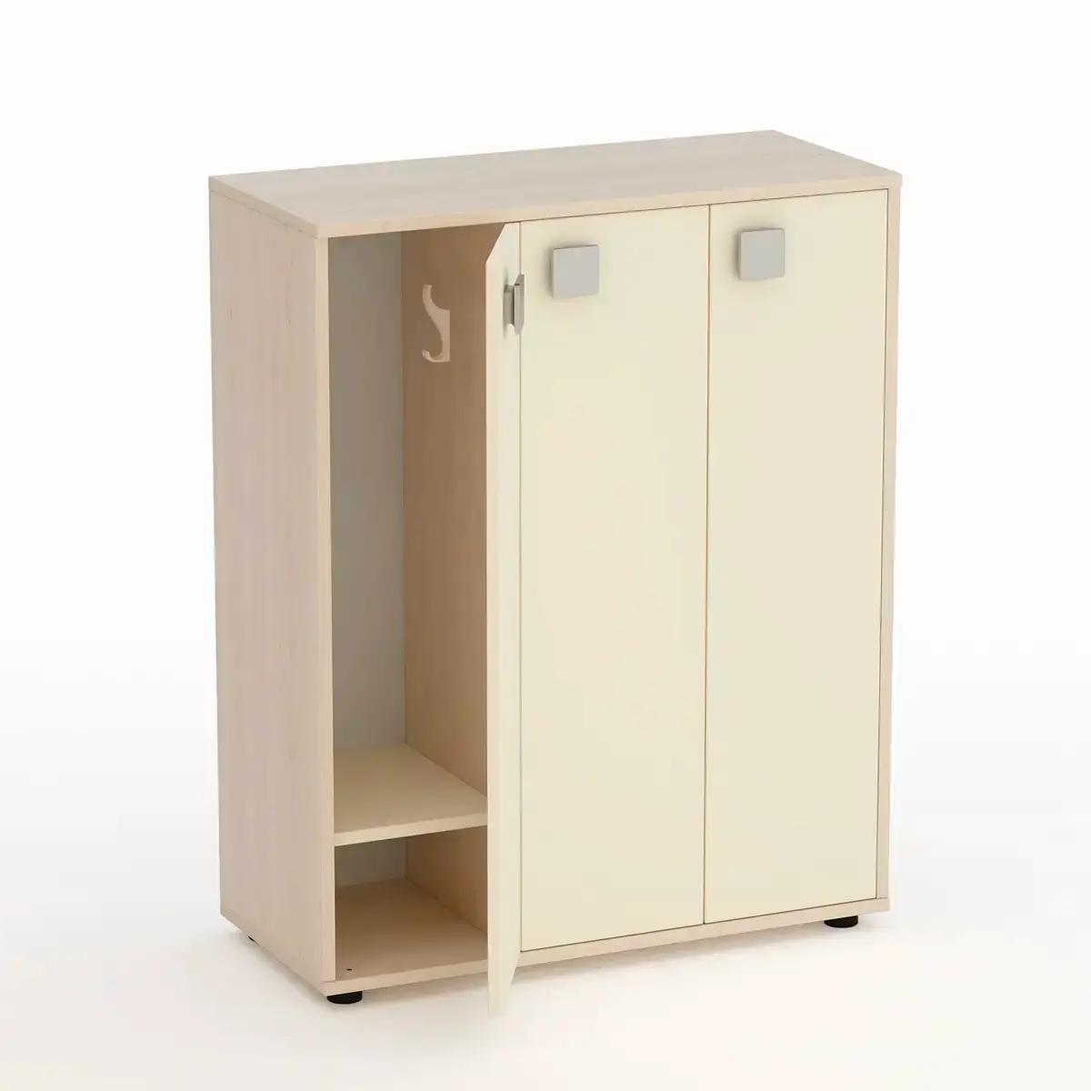 Mobile Scuola Spogliatoio Kubò Betulla 6 Posti Ante Magnolia - Conforme CAM - Arredo Nido e Infanzia