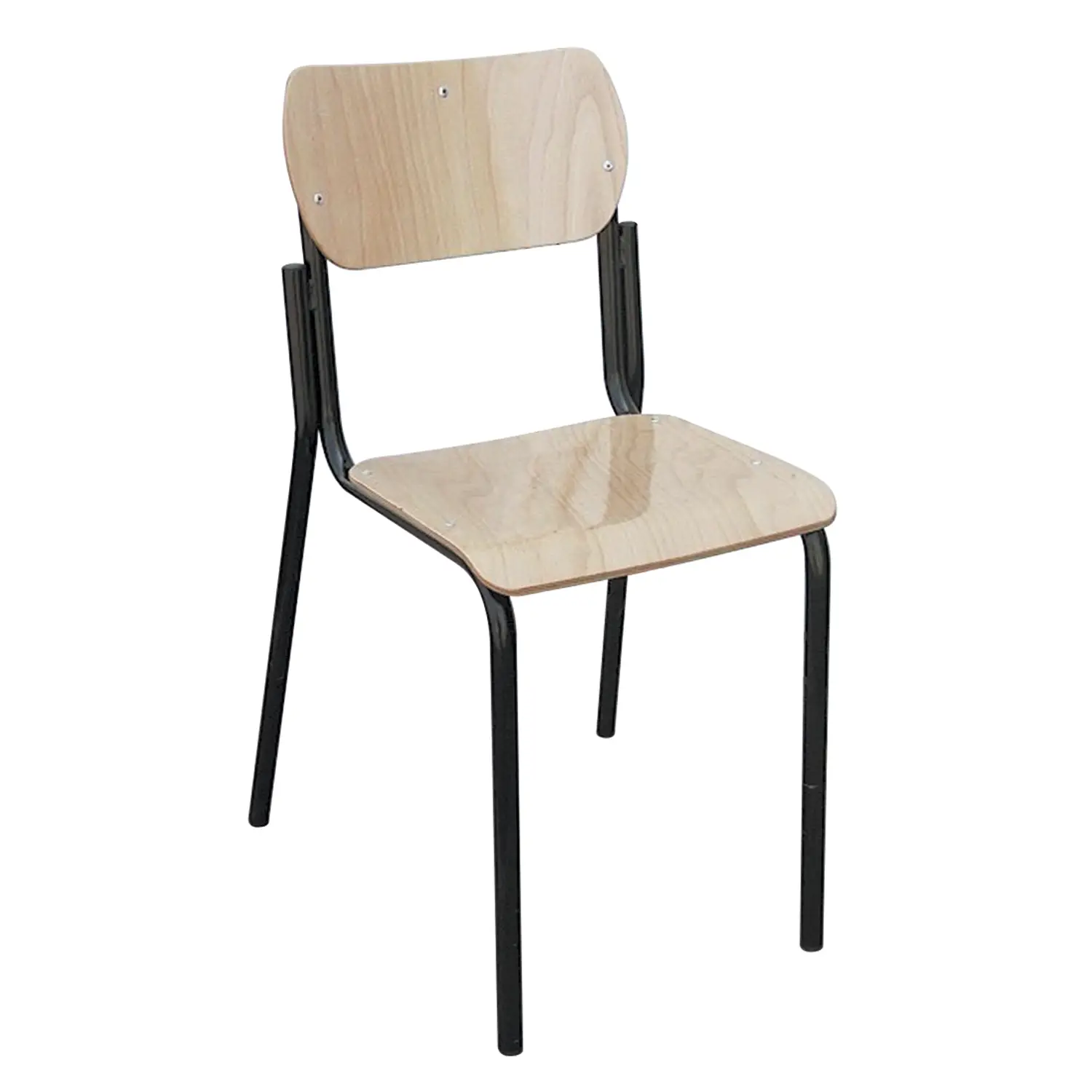Sedia Impilabile in Faggio Misura 3 – Altezza Seduta 34 cm | Conforme CAM - Arredo scuola dell'obbligo