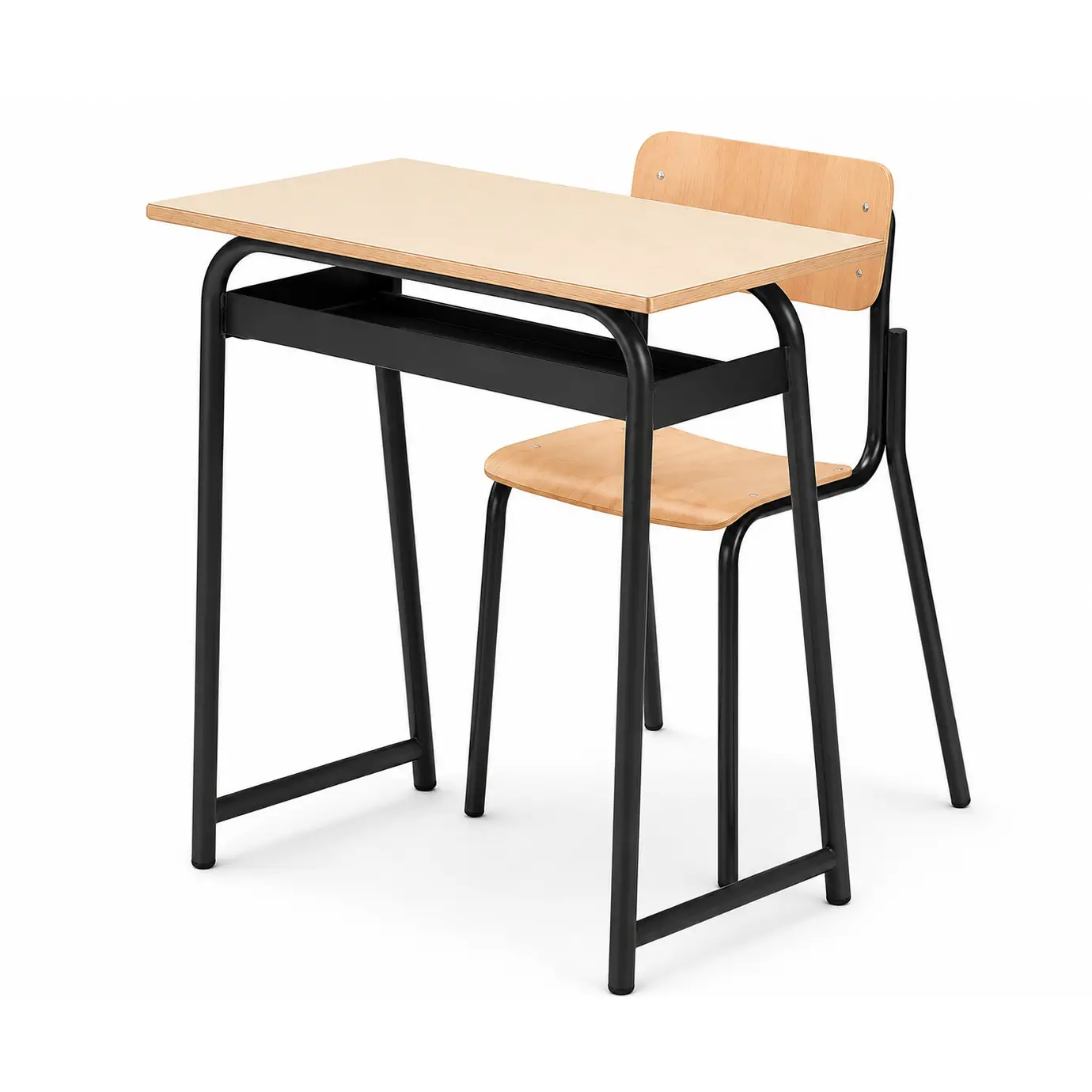 Banco Monoposto 900 - Sottopiano In Lamiera H 76 Cm Per Ambienti Scolastici. - Conforme CAM - Arredo scuola dell'obbligo