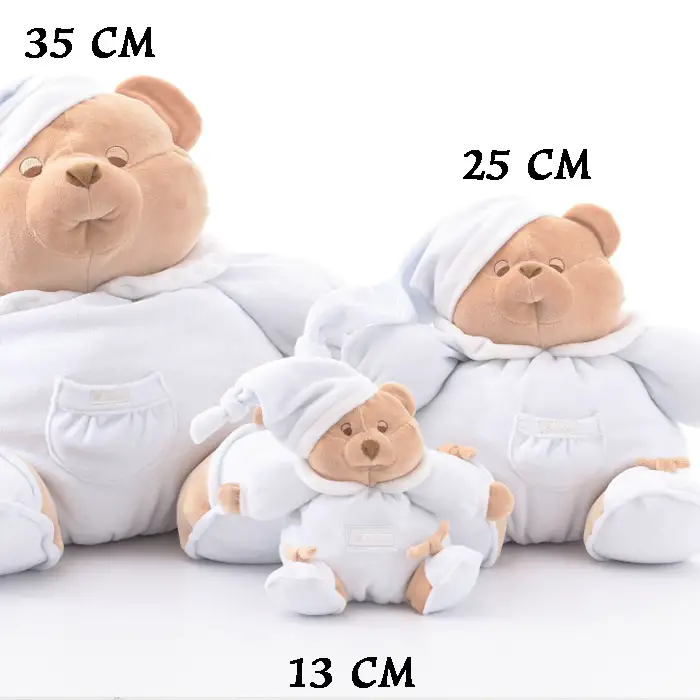 PELUCHE PUCCIO 35 CM AZZURRO - peluches 0/36 mesi
