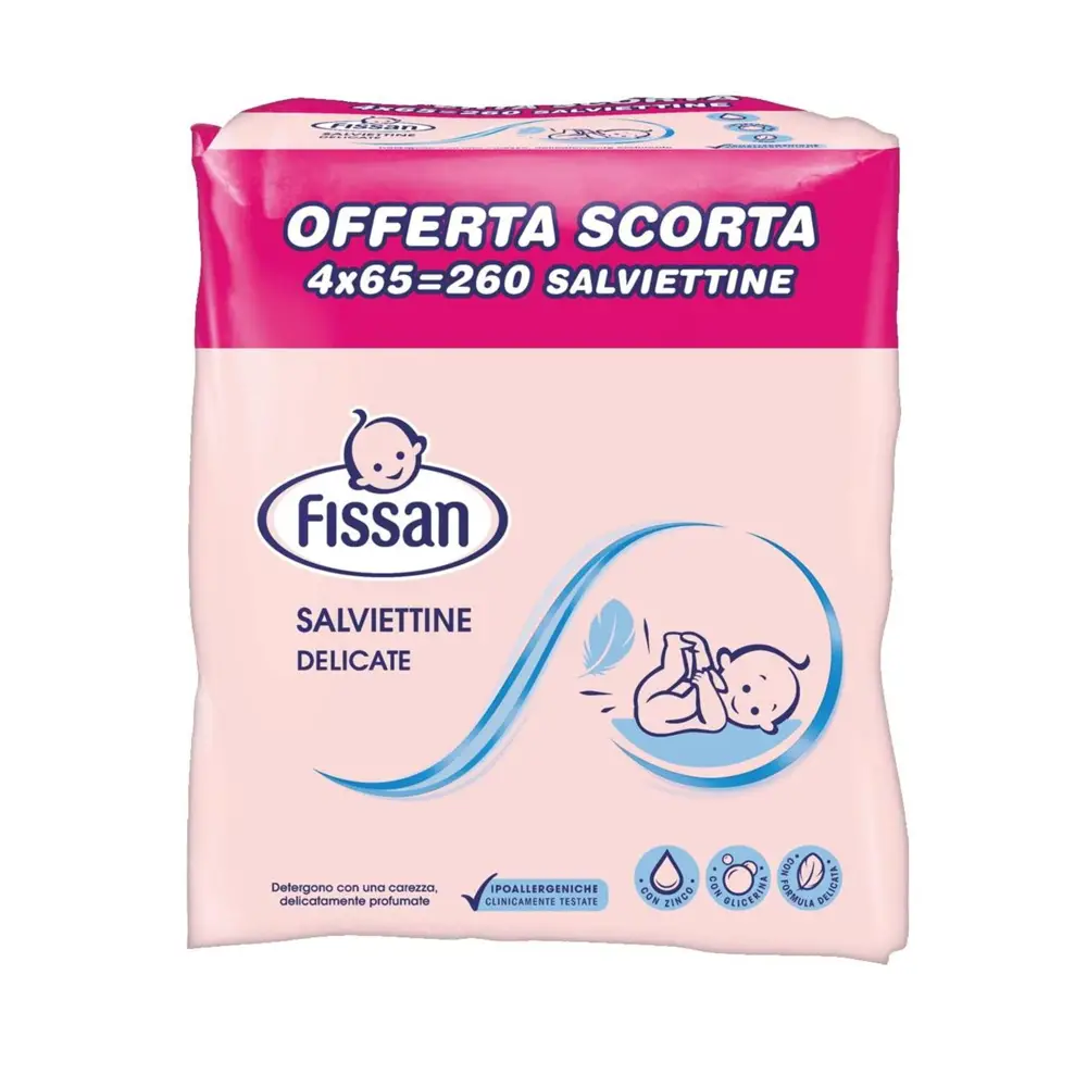 SALVIETTINE FISSAN QUADRIPAK 260 PZ - pannolini e salviettine