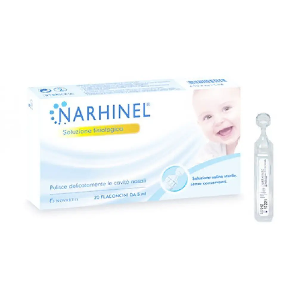 Narhinel Soluzione Fisiologica – 20 Flaconcini da 5 ml - cosmesi e igiene