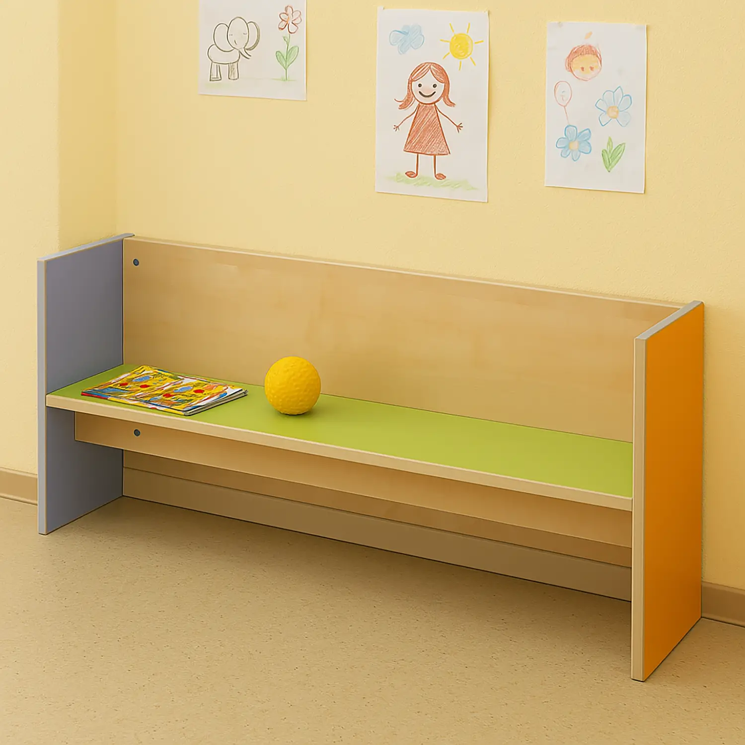Panchetta Pluriuso CAM per Asilo Nido e Scuola Infanzia Forma - Sedie in legno