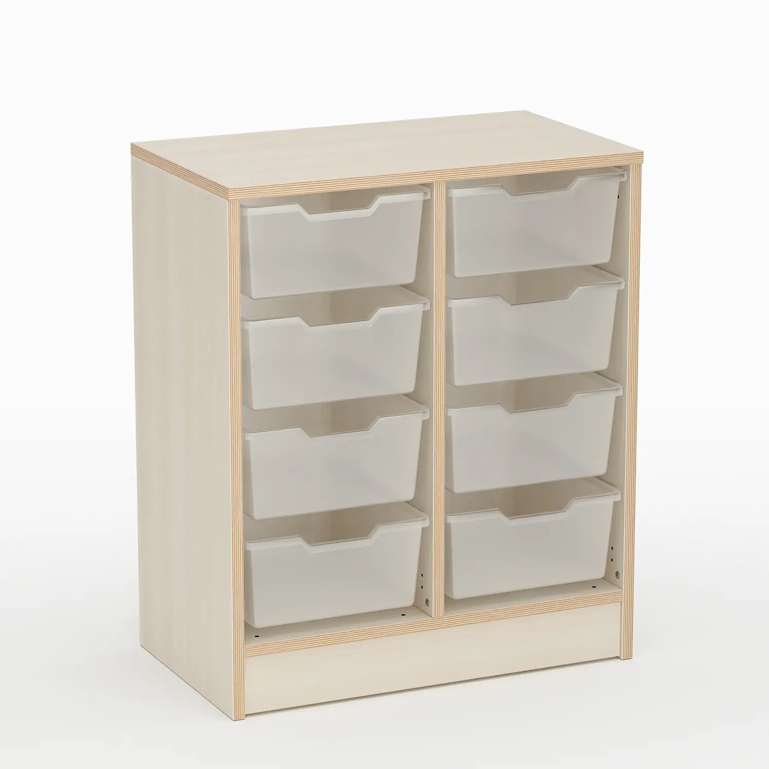 Mobile Scuola Infanzia Forma con 8 Cassetti Alti - Conforme CAM - Arredo Nido e Infanzia