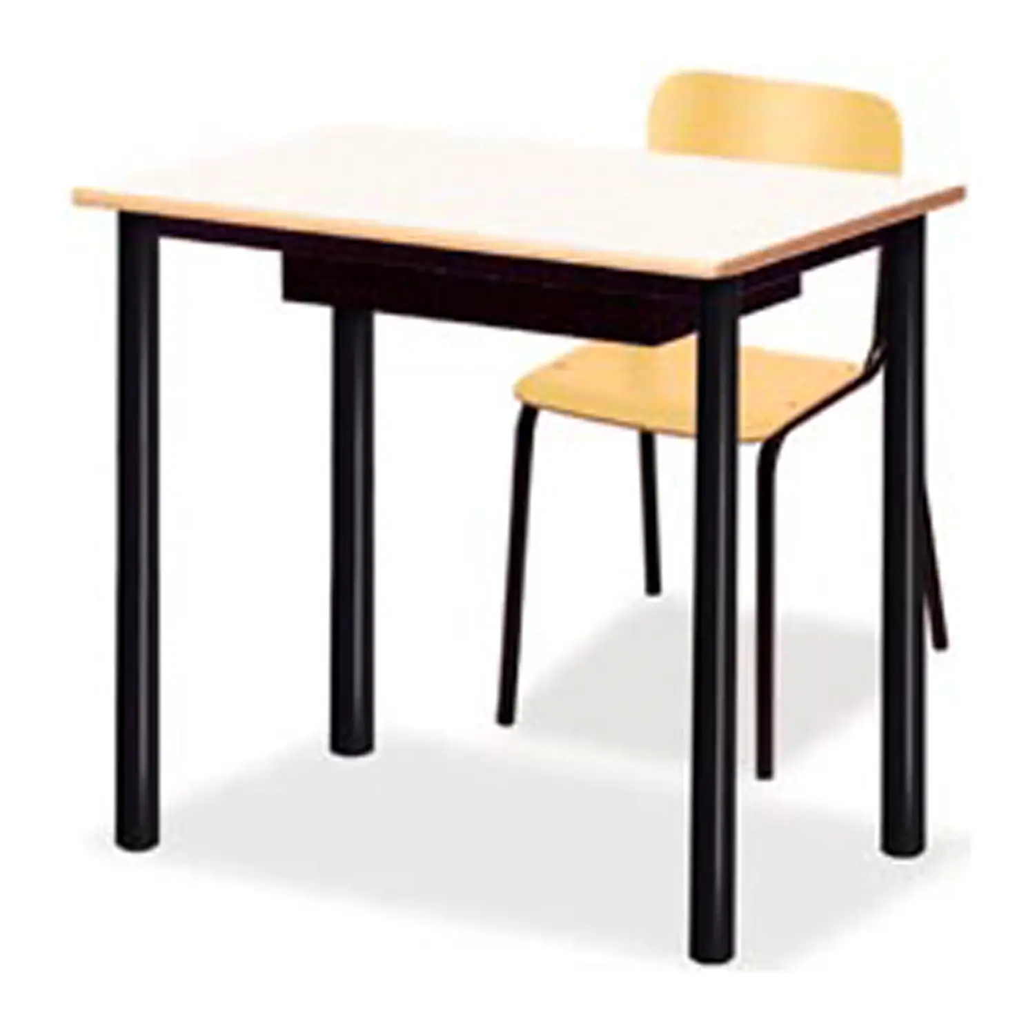 Banco Monoposto 600 H 76 cm Con Sottopiano in Lamiera – Secondaria di Secondo Grado - Conforme CAM - Arredo scuola dell'obbligo
