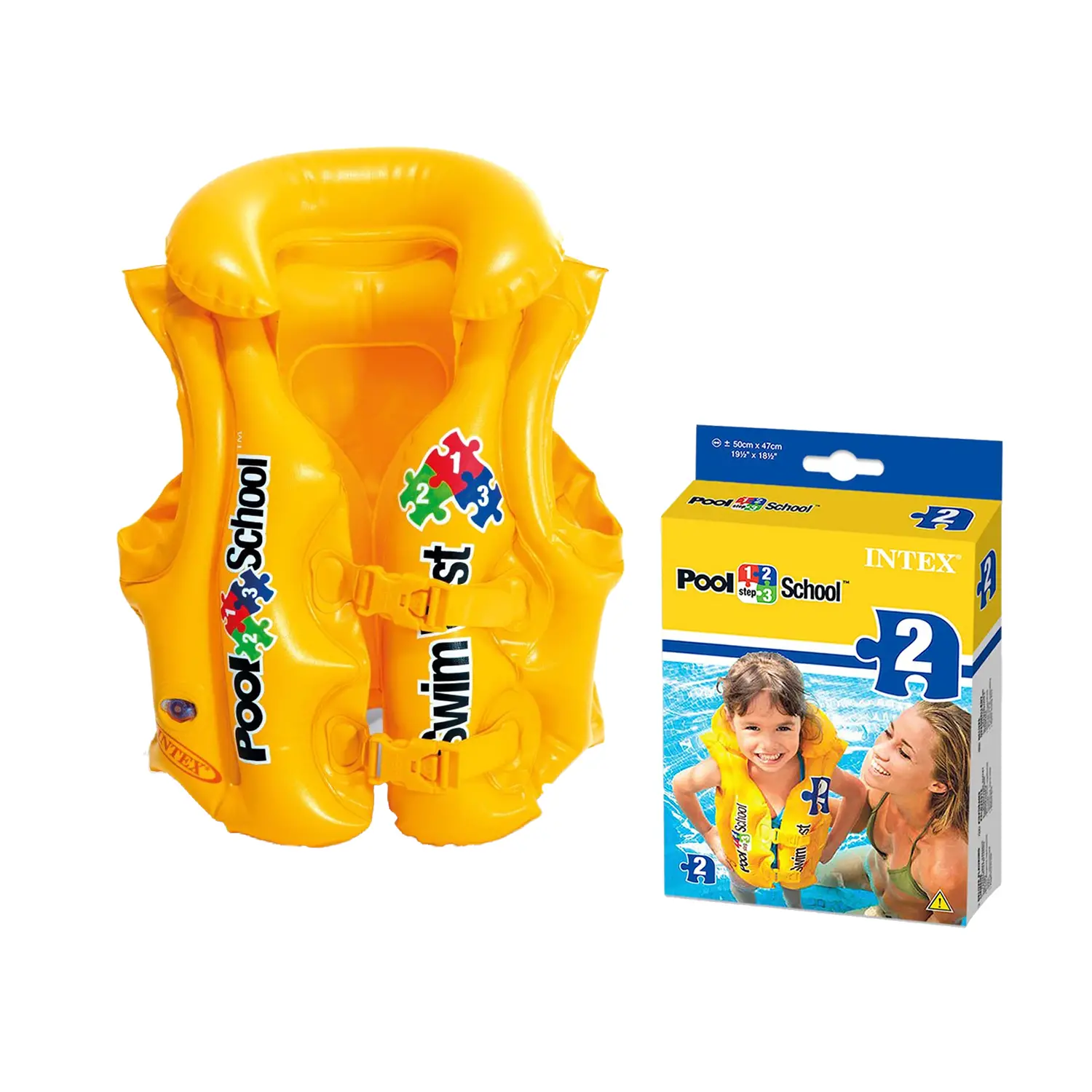 Giubbino Gonfiabile Intex Pool School per Bambini 3-6 Anni – Salvagente Sicuro - estivo mare