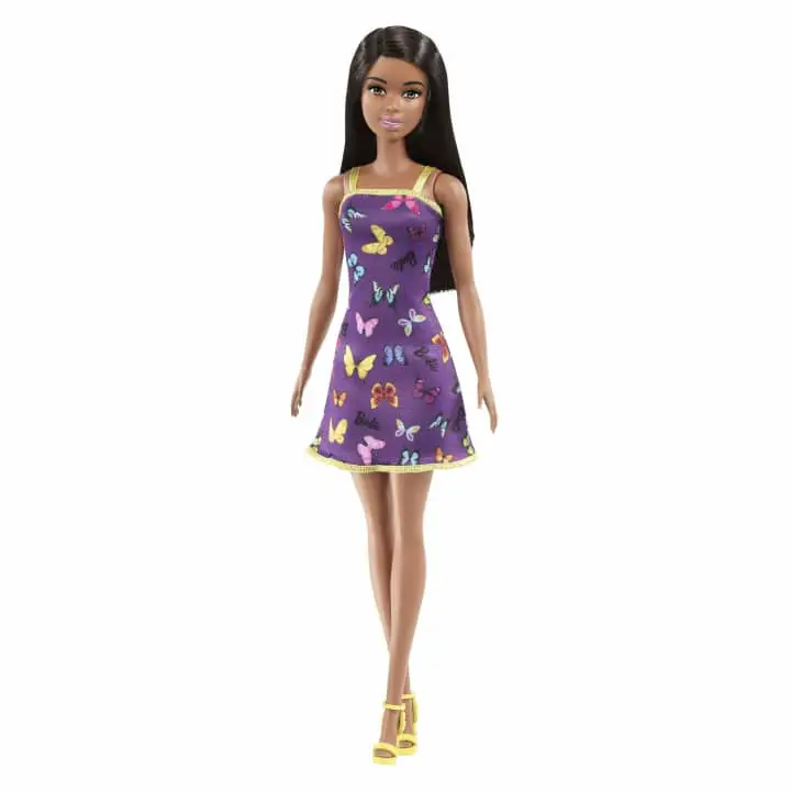Barbie Trendy Afroamericana Con Vestito Viola - collezionabili bambina