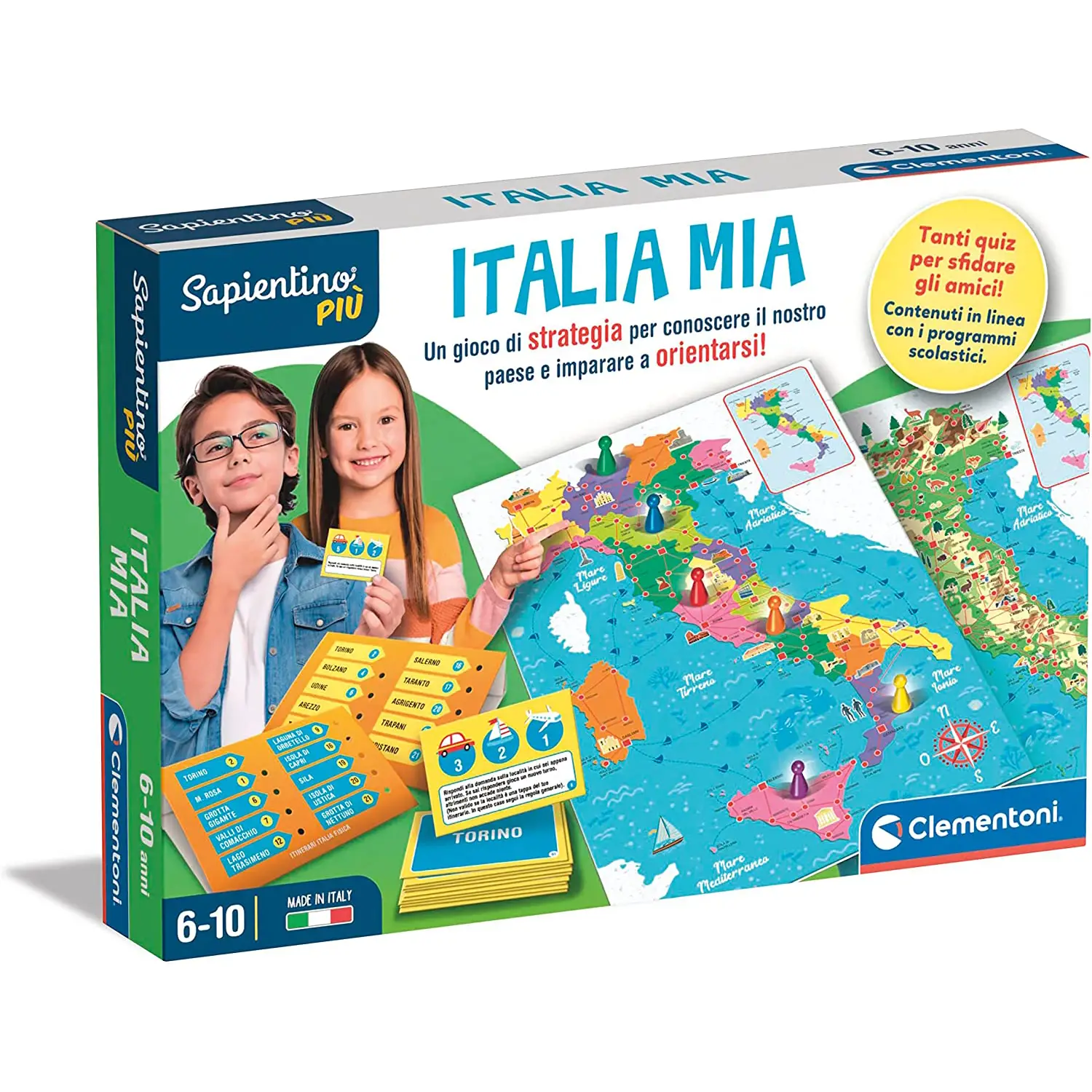 Clementoni Sapientino Più Italia Mia - Gioco Educativo sull'Italia - sapientino
