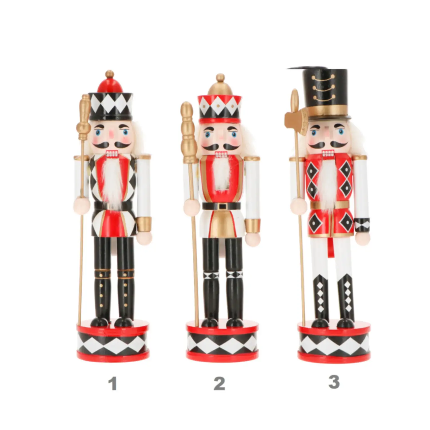Schiaccianoci Tradizionali in Legno – 30 cm - Assortito - schiaccianoci