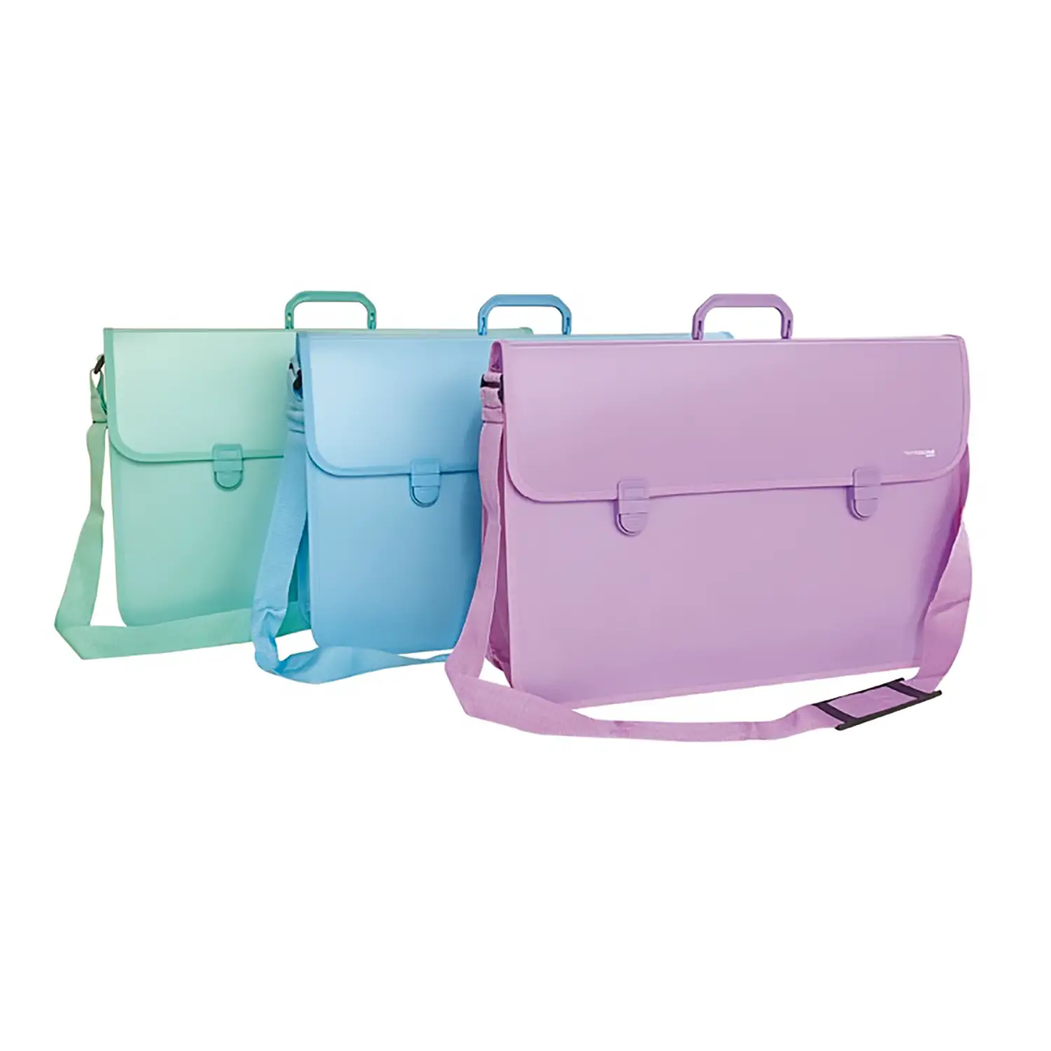 Valigetta Porta Documenti Soffietto con Tracolla, cm 52x37 – Colori Pastello Assortiti - valigette polionda