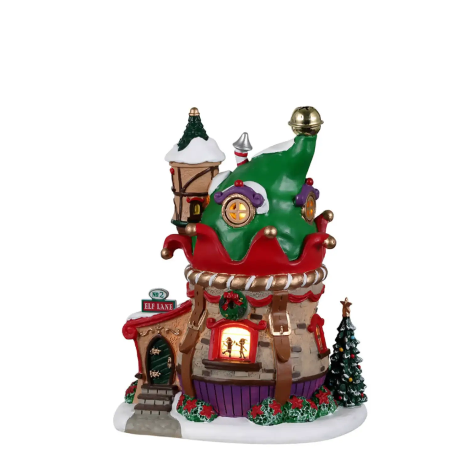 Lemax No. 2 Elf Lane 24016 – Casa degli Elfi Luminosa Santa’s Wonderland - scene e villaggi