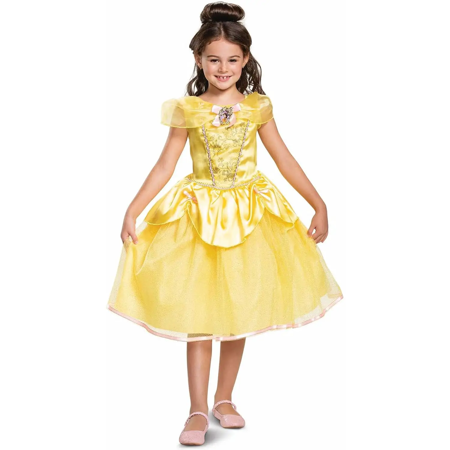 Costume Principessa Belle Deluxe per Bambine - Taglia S - 5/6 Anni - abiti bambino e bambina