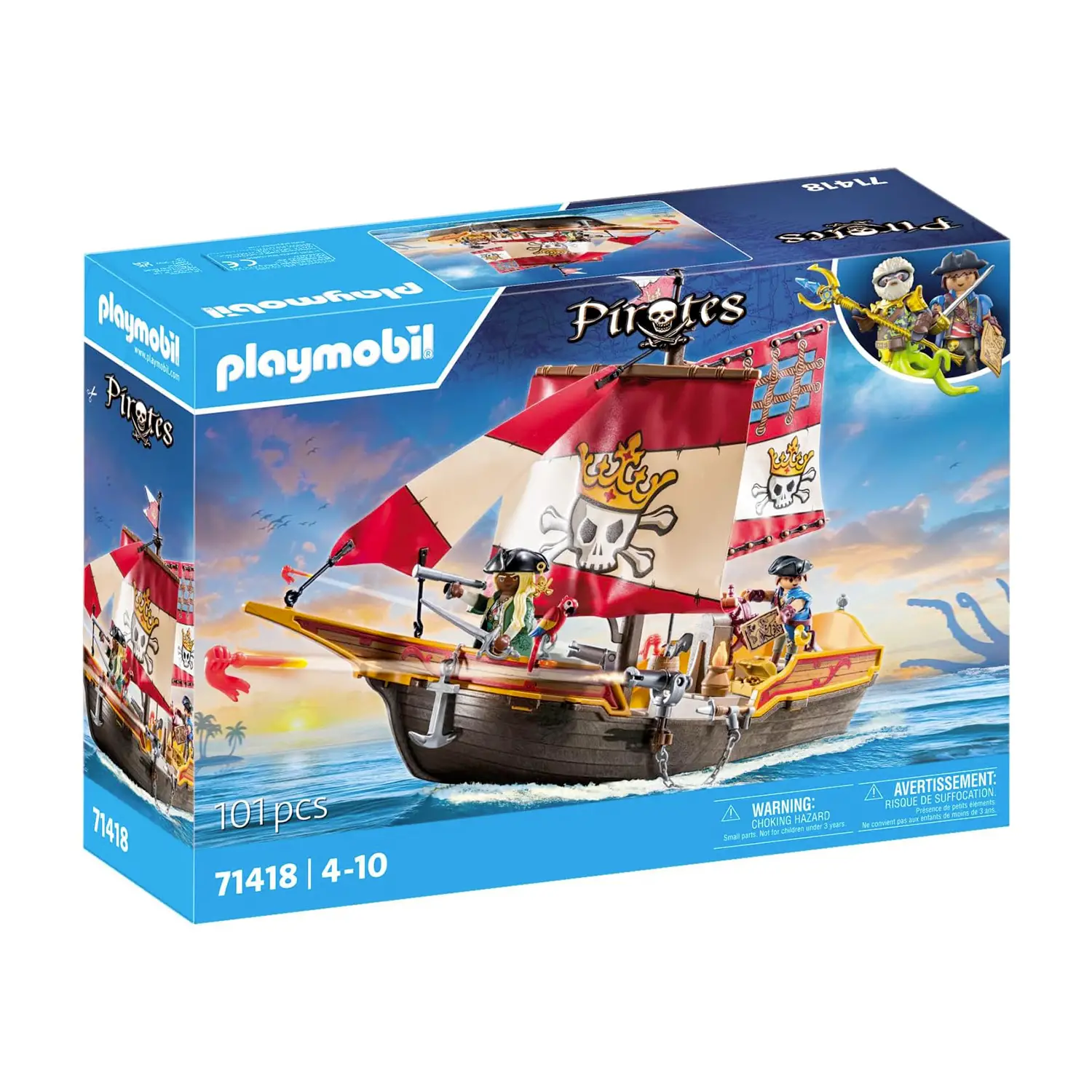 Playmobil Nave Pirata 71418 - playmobil
