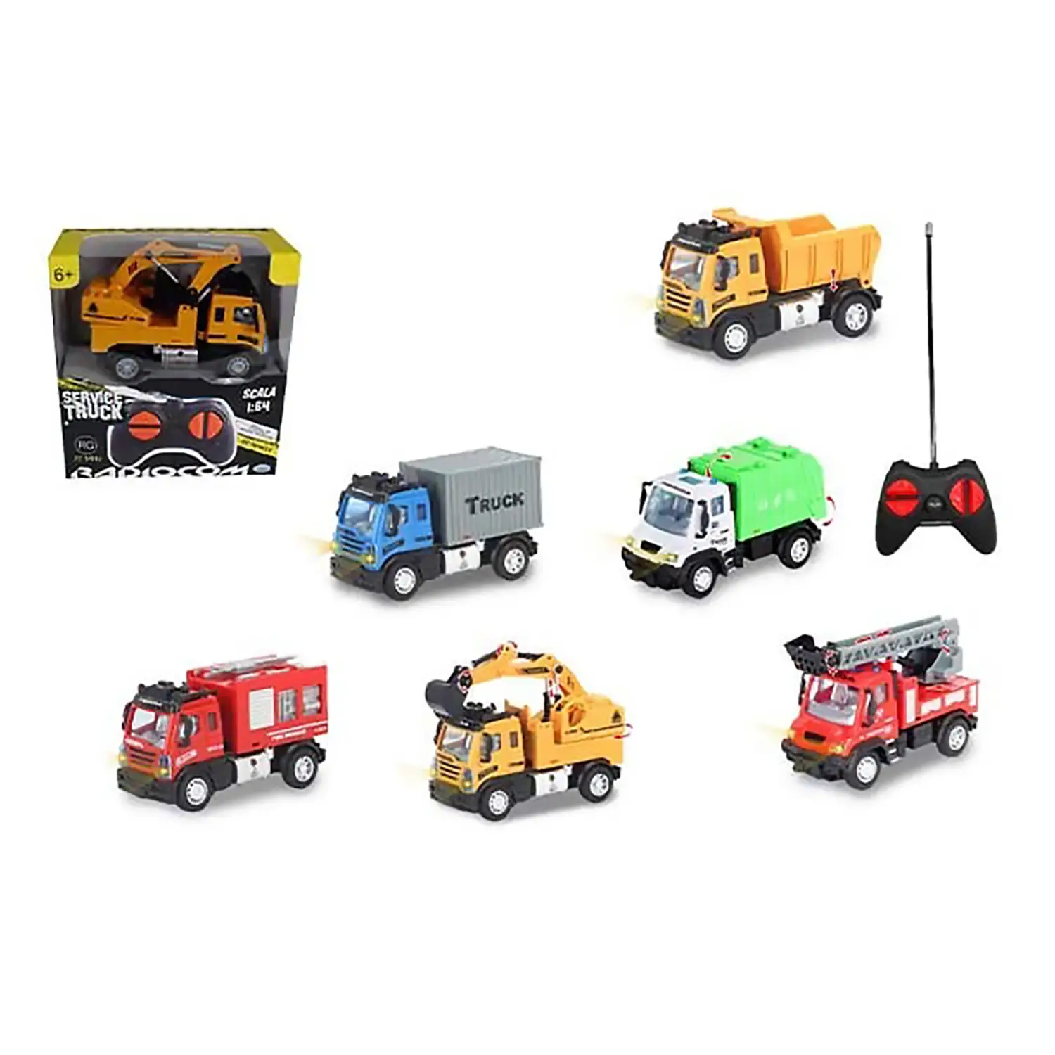 Radiocomando - Mini Camion Scala 1:64 In Varianti Assortite - radiocomandi