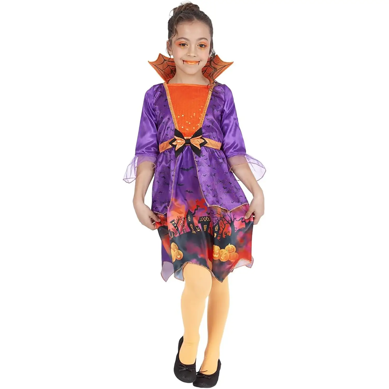 Costume Vampiressa Carina per Bambine - Taglia XS - 5/6 anni - Abiti halloween