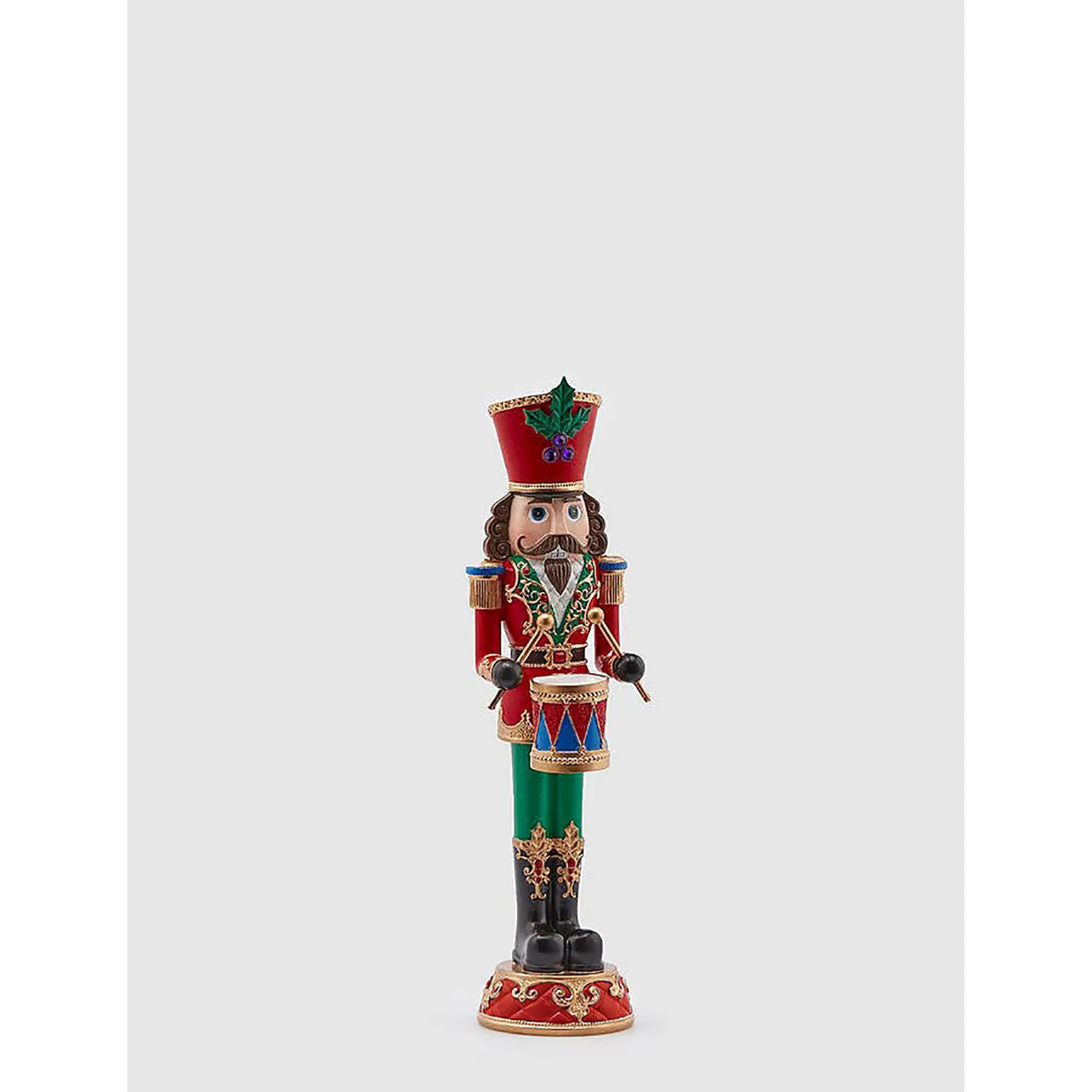 Soldatino Natale con Tamburo H35 cm Multicolor EDG Decorazione - schiaccianoci