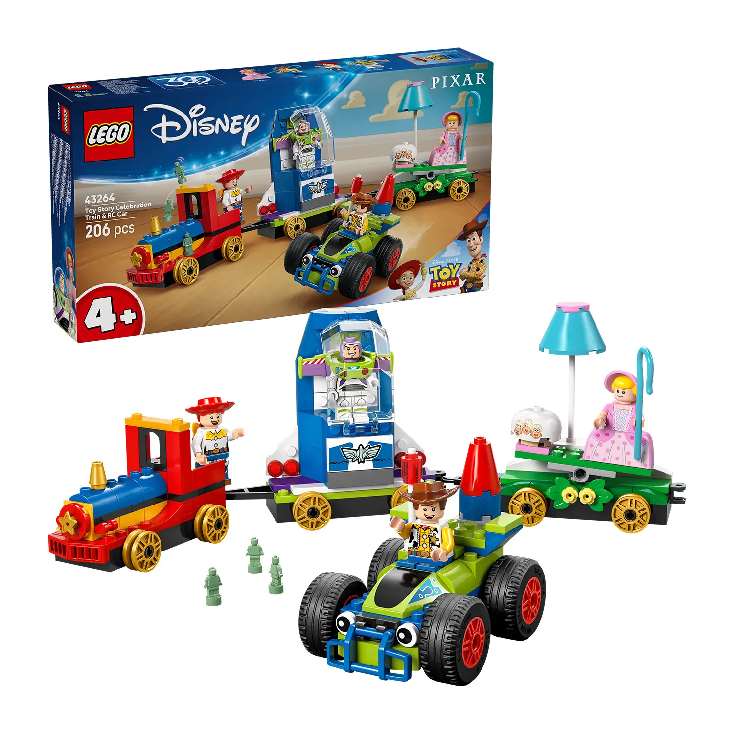 Lego Disney Pixar Toy Story: Treno e Auto Rc Celebrativi 43264 - lego