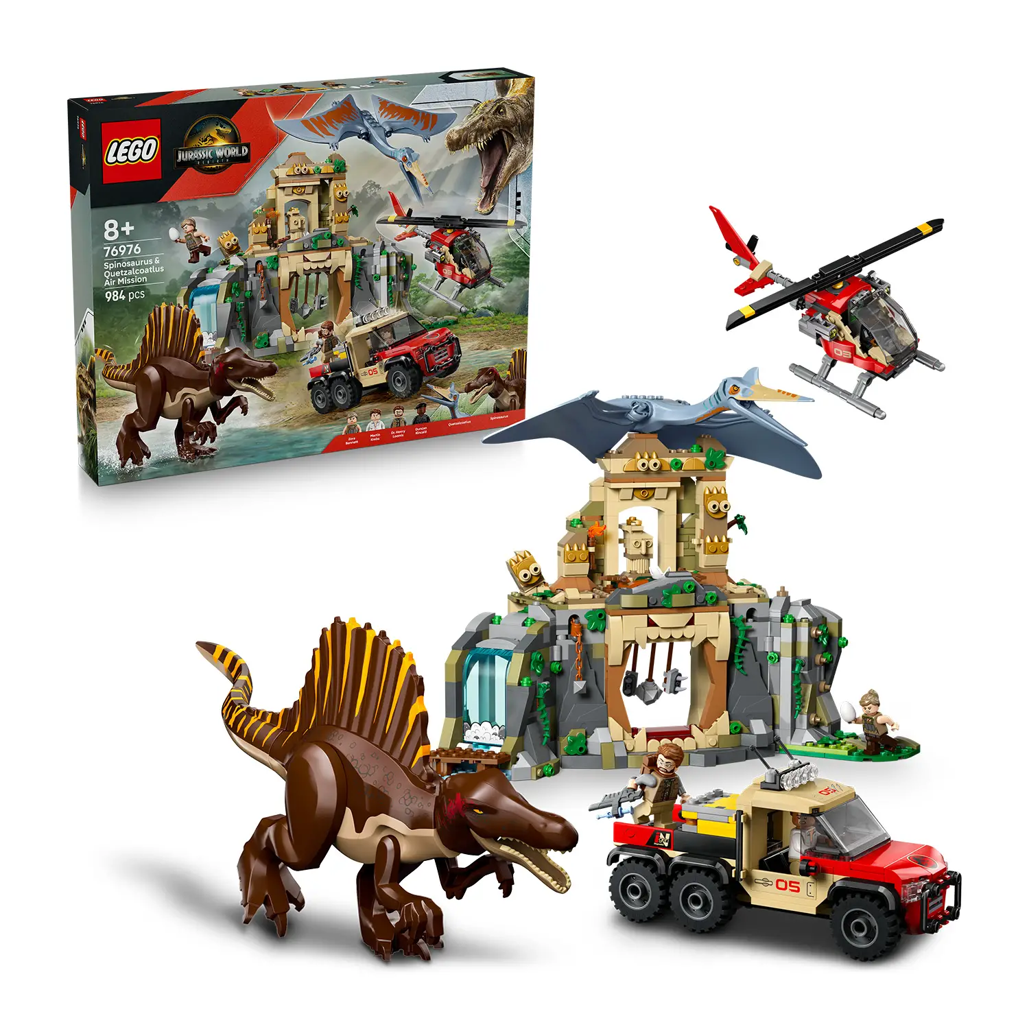 Lego Jurassic World Missione Aerea con Spinosauro e Quetzalcoatlus 76976 - lego