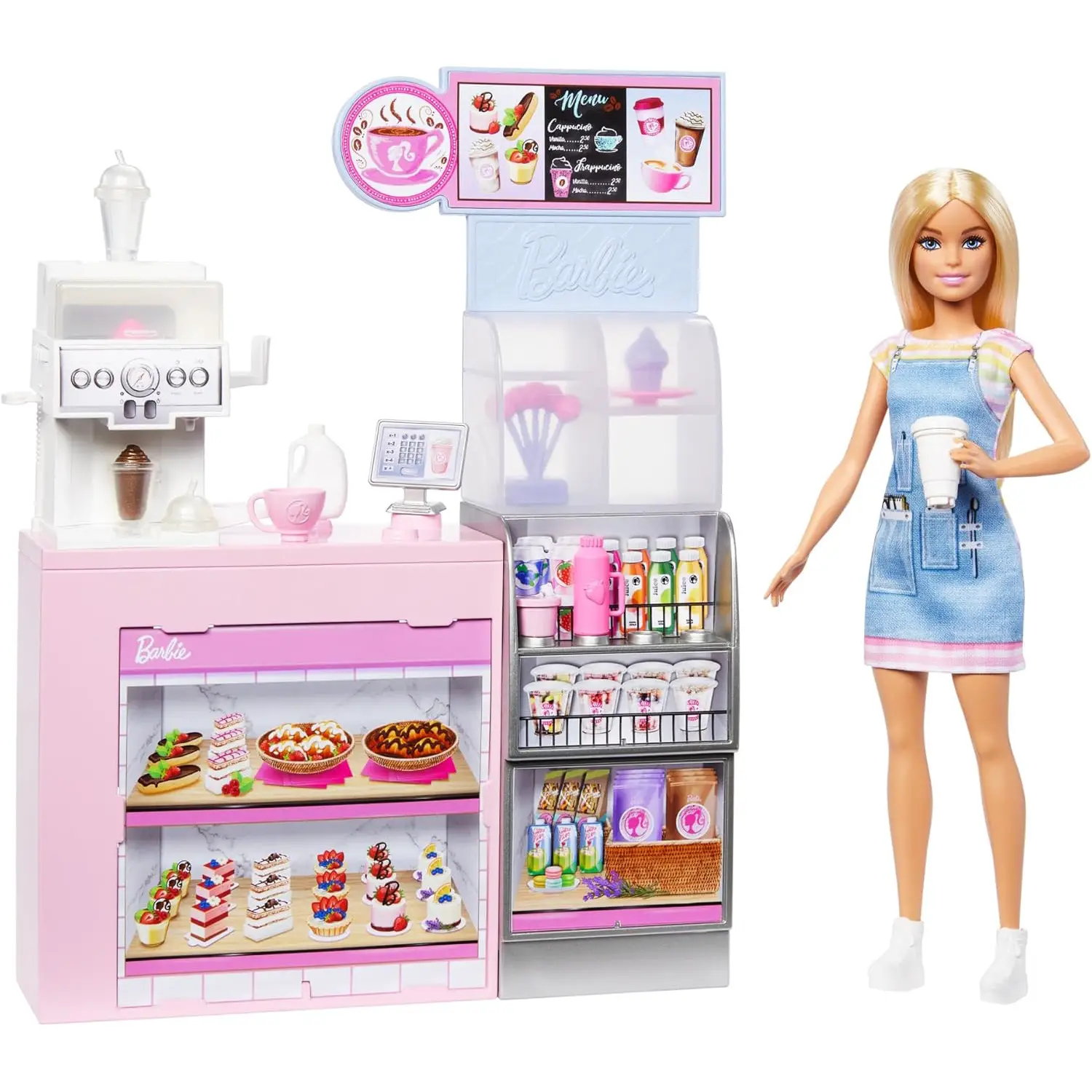 Barbie Caffetteria con Bambola Barista e 12 Accessori - collezionabili bambina