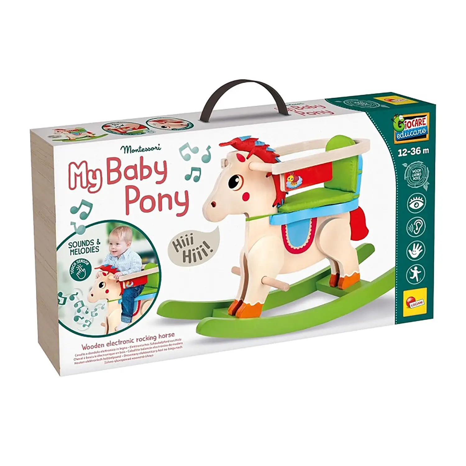 Cavalluccio a Dondolo Montessori in Legno My Baby Pony - Primi giochi