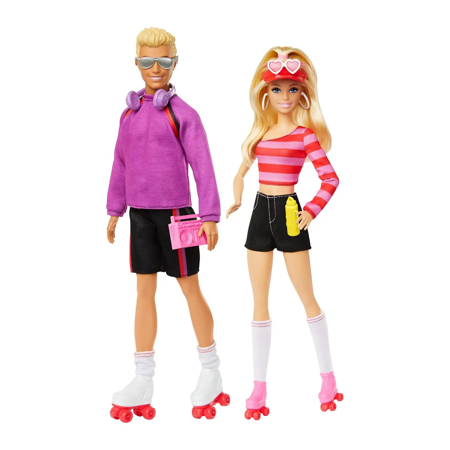 Barbie e Ken sui Pattini Set 65° Anniversario con Accessori HXK90 - collezionabili bambina