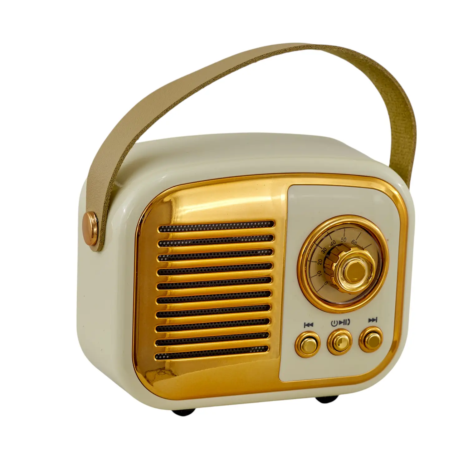 Radio Vintage Bluetooth Panna dal Design Classico - tech e accessori