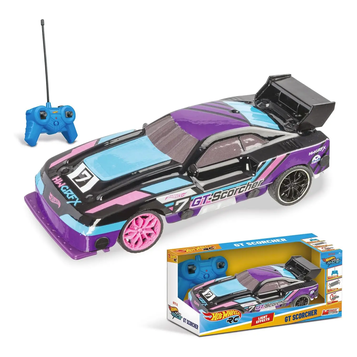Auto Radiocomandata Hot Wheels GT-Scorcher Scala 1:24 Mondo Motors - radiocomandi