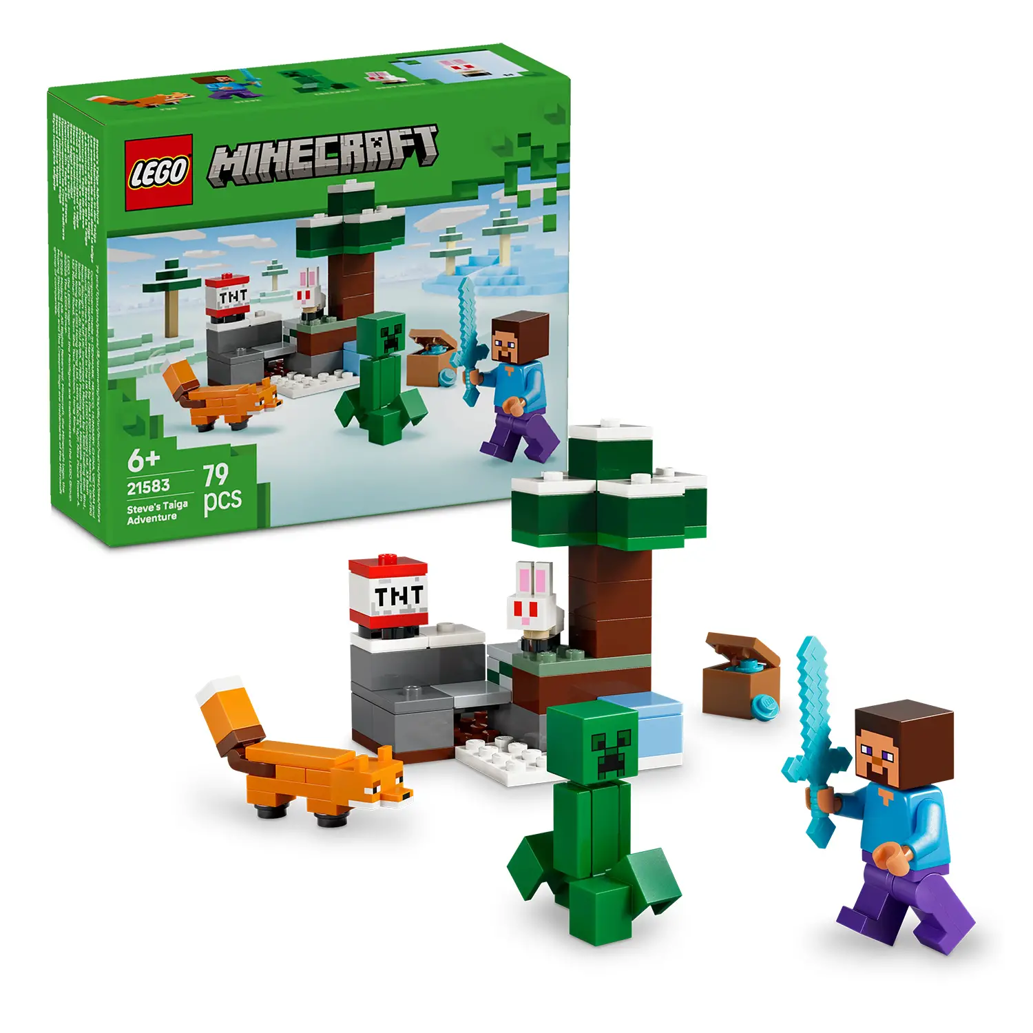 LEGO Minecraft 21583 Avventura di Steve nella Taiga 79 pz - lego