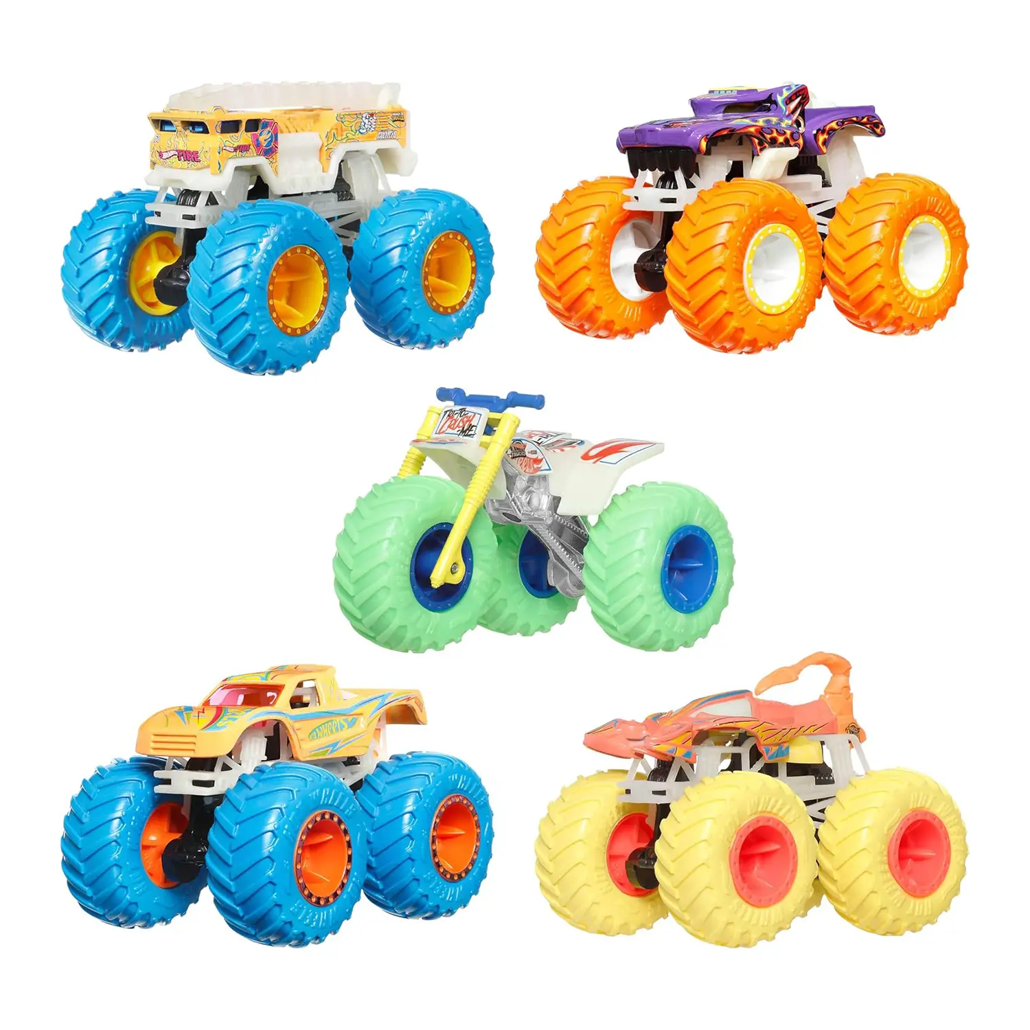Hot Wheels Monster Truck Glow In The Dark 1:64 Assortiti - collezionabili bambina