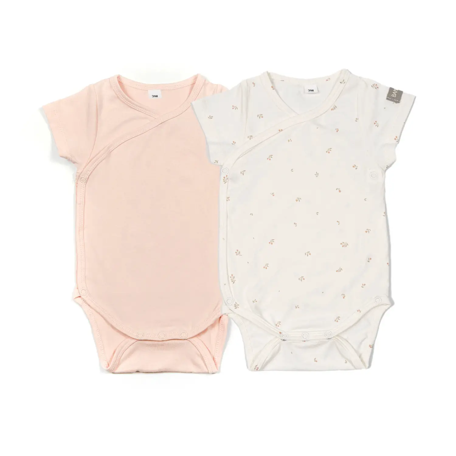 Body Maniche Corte Tulips/Rosa Mix - Taglia 18-24 Mesi - 2 Pezzi Rosa e Bianco - intimo neonato