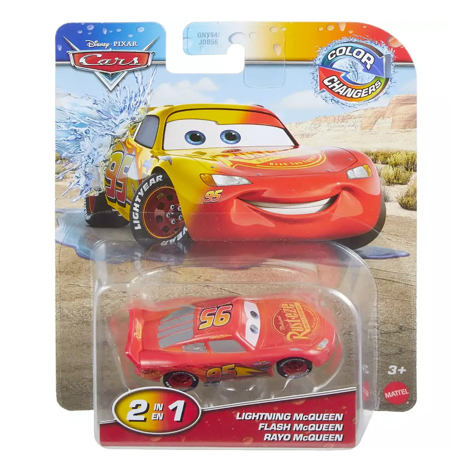 Cars Cambia Colore Dinoco Lightning McQueen JHG25 - modellini