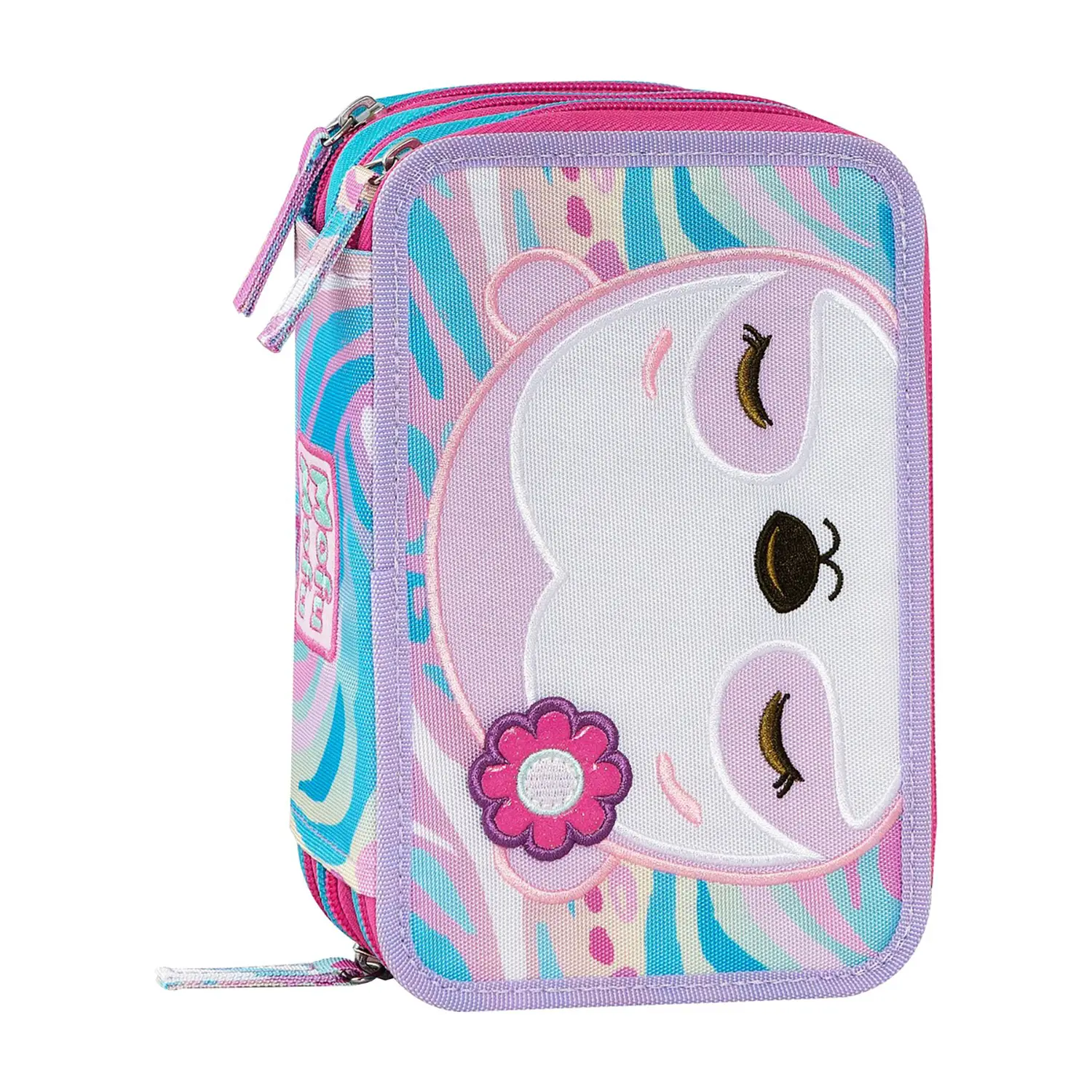 Mofu Mofu Astuccio Scuola Corredo 3 Zip Bradipo - astucci colori