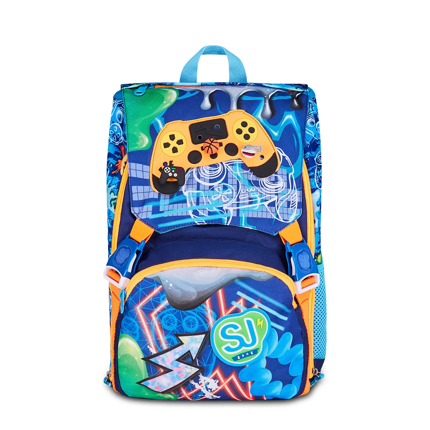 Zaino Scuola SJ Gang Joyful Pins Boy Sdoppiabile Big 24 Litri - zaini scuola
