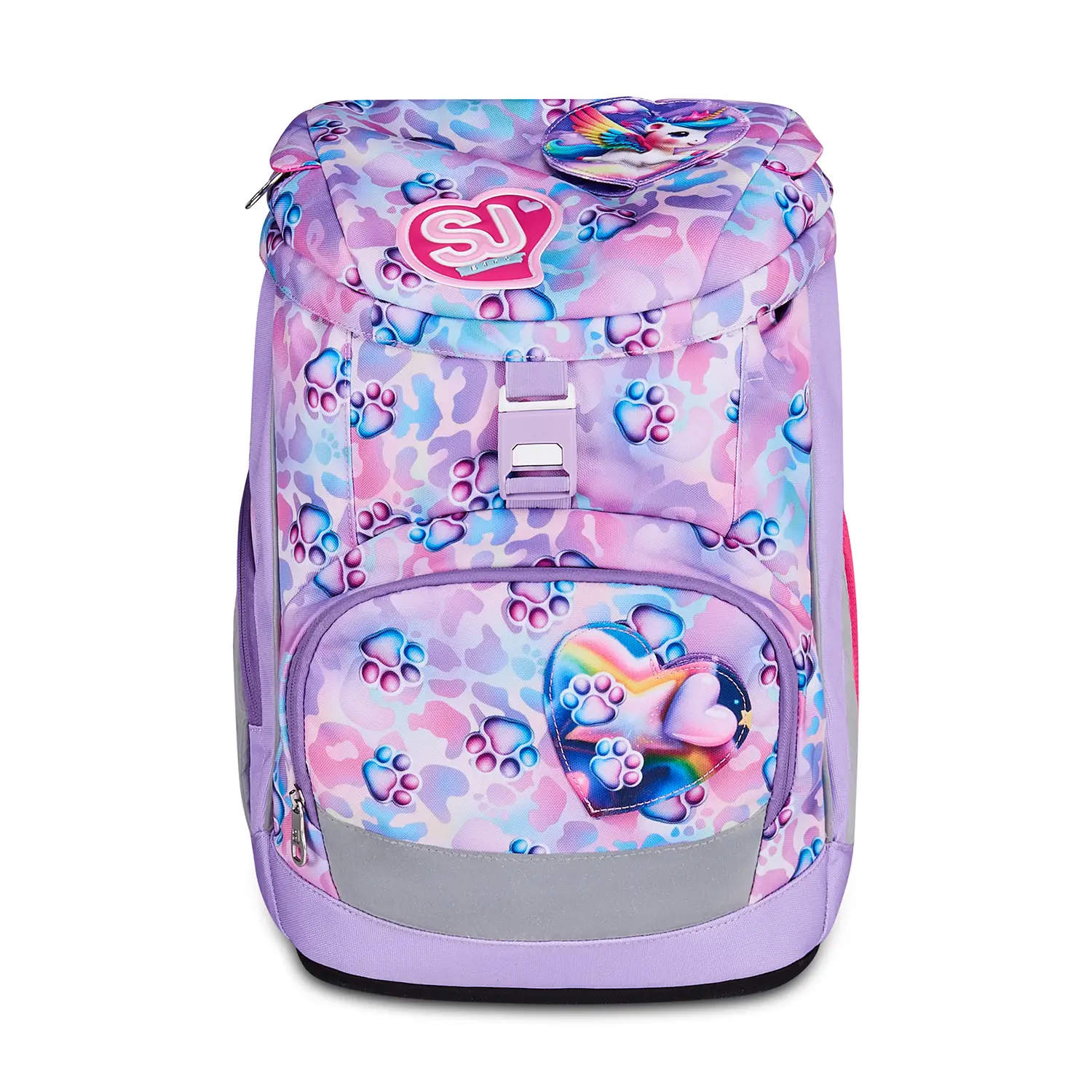 Zaino Scuola SJ Gang Glowcat UpDown Soft 24L Ergonomico IGR - zaini scuola