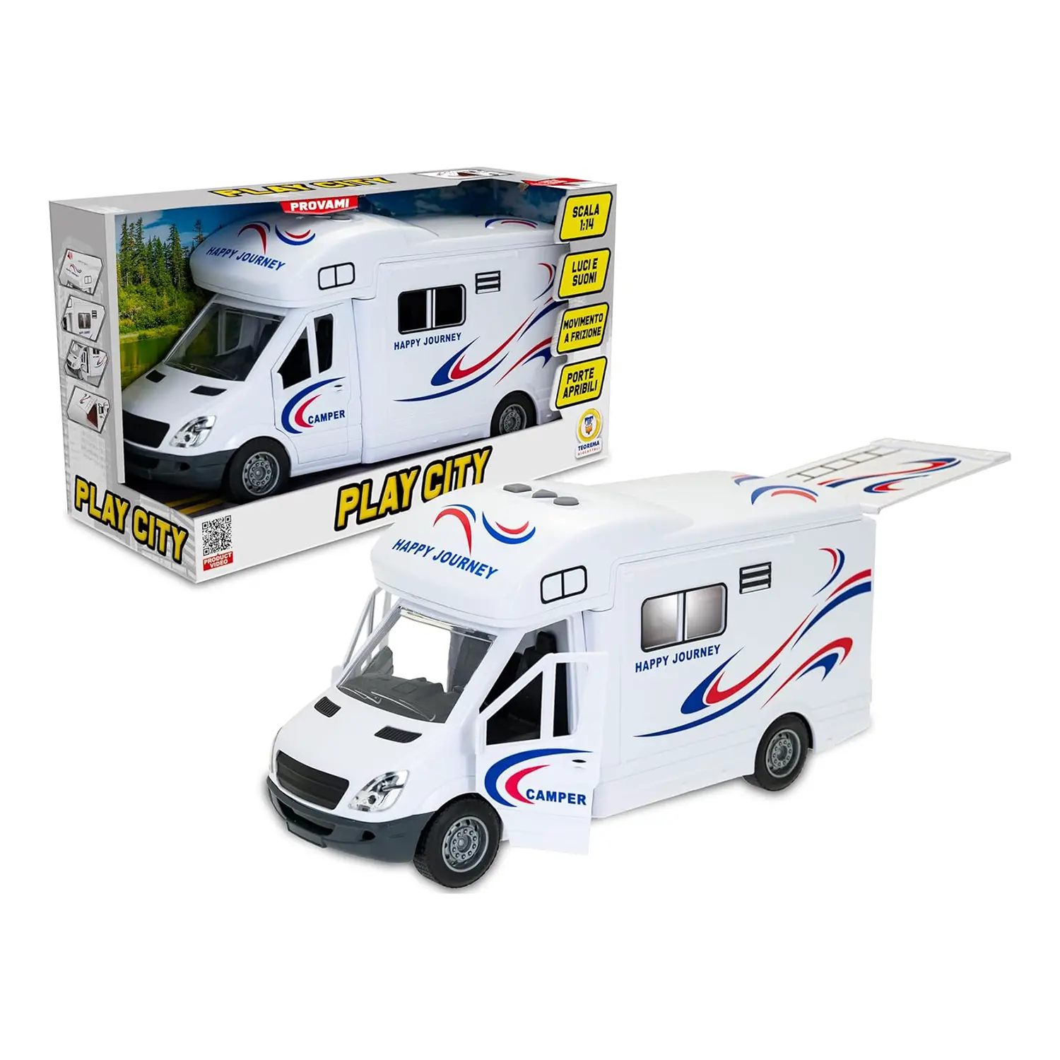 Play City - Camper Van Scala 1:14 Luci e Suoni - modellini
