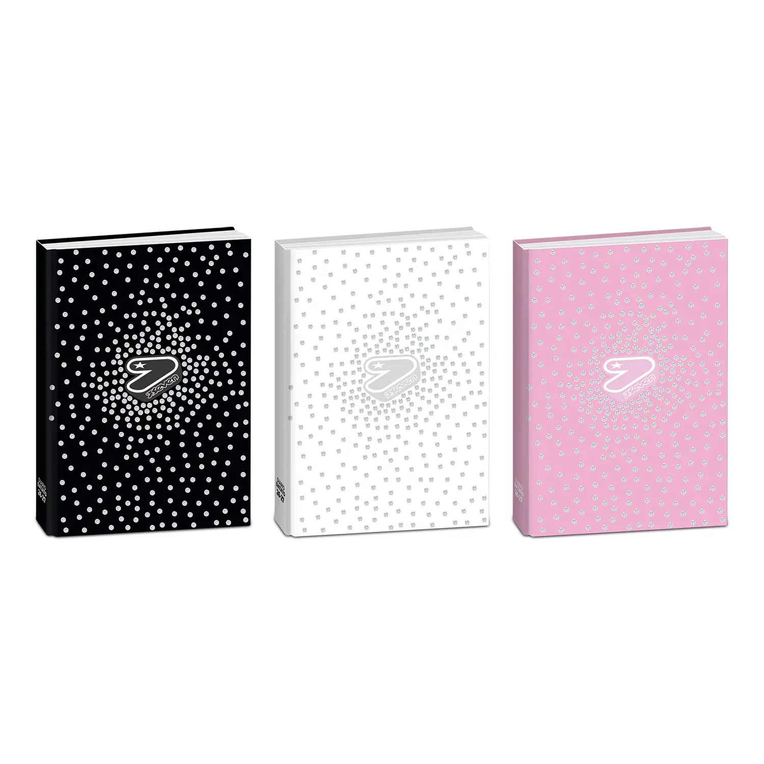 Diario Seven Glitzycute Datato 12 Mesi Standard con Strass - diari