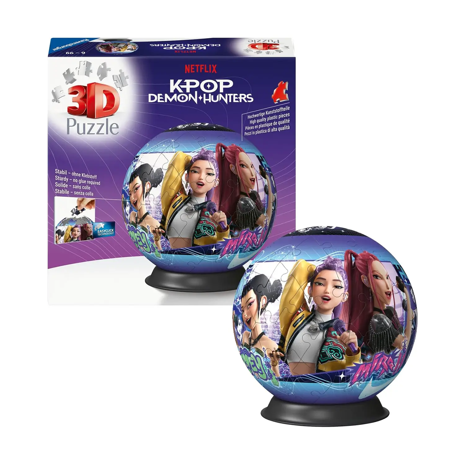 Puzzle 3D Puzzleball 72 Pezzi K Pop Demon Hunters - puzzle 3d