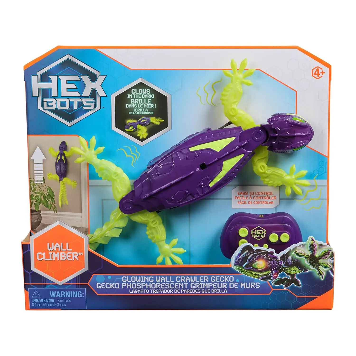Hex Bots Geco Interattivo Glow In The Dark - radiocomandi