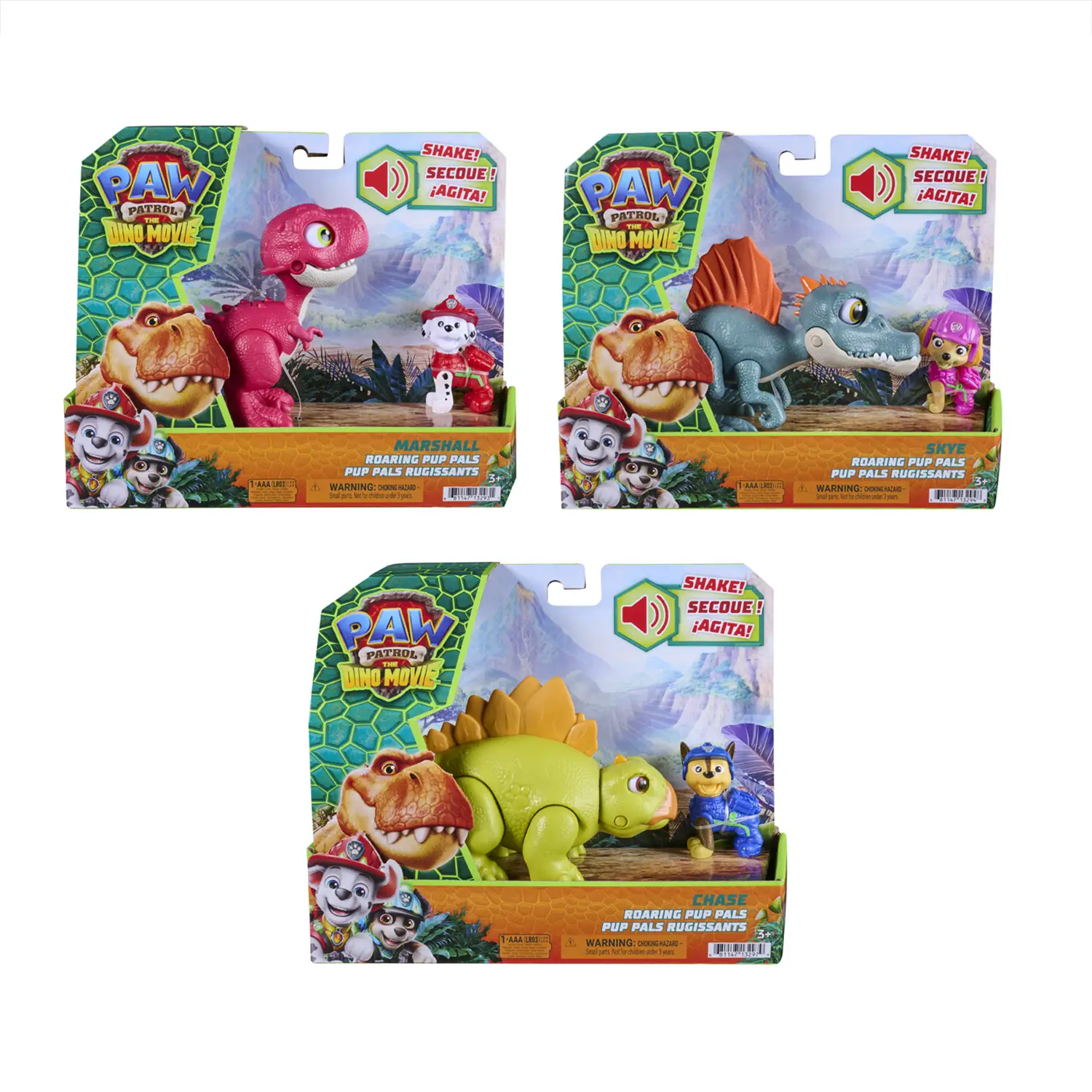 Paw Patrol Dino Movie Cuccioli Ruggenti Assortiti - action figures ed accessori