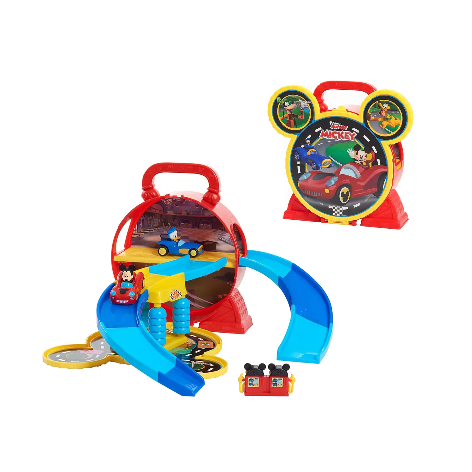 Mickey Mouse Stow N' Go Garage Portatile - play set