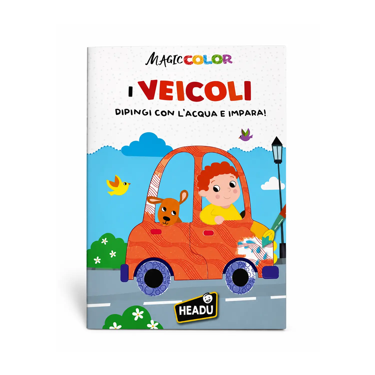 Libro Magicolor Dipingi Con L'Acqua E Impara: Veicoli - Prima biblioteca