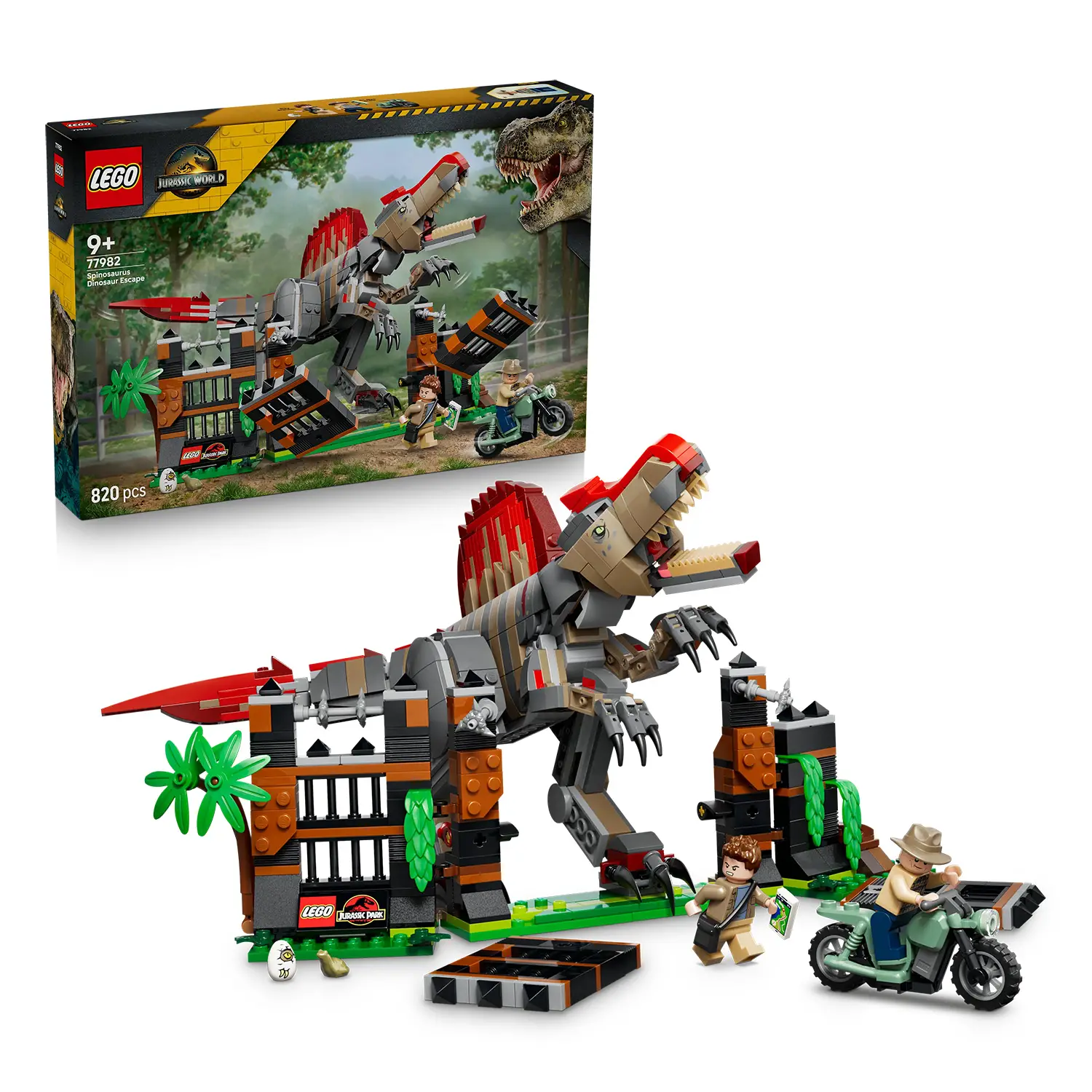 LEGO Fuga dal dinosauro Spinosauro 77982 - 820 Pezzi - lego